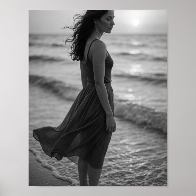 Poster « Clarté côtière — Calendrier de voyage solo 2026  (Devant)