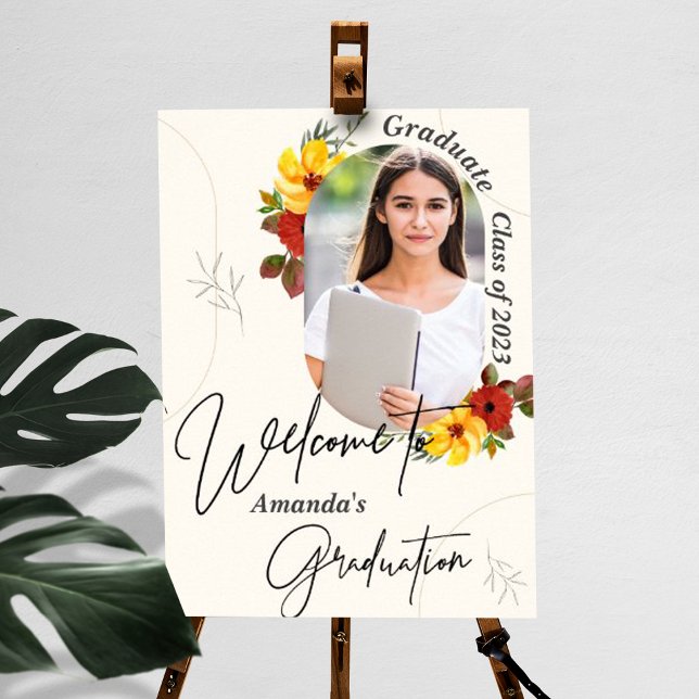 Poster Classe de 2023 Photo Graduation Party Welcome (Créateur téléchargé)