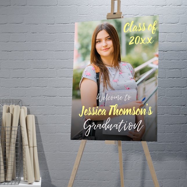 Poster Classe de 2025 Photo Graduation Party Welcome (Class of 2025 Photo Graduation Party Welcome Poster)