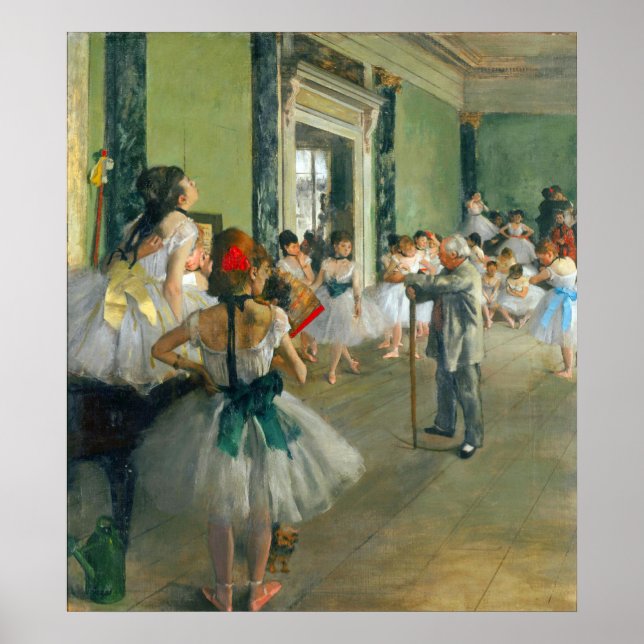 Poster Classe de ballet par Edgar Degas (Devant)
