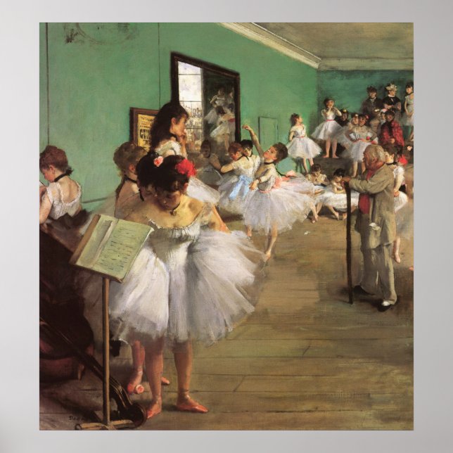 Poster Classe de danse par degrés, Ballet d'impressionnis (Devant)
