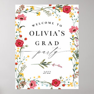Poster Classe de Graduation Party Welcome