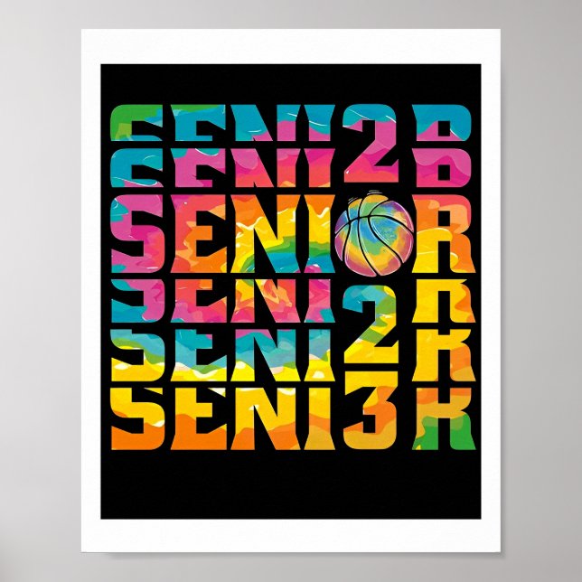 Poster Classe de l'affiche de basketball de nuit senior 2 (Devant)