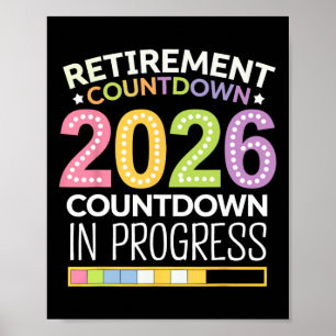 Poster Classe de retraite de 2026 Compte à rebours du pro