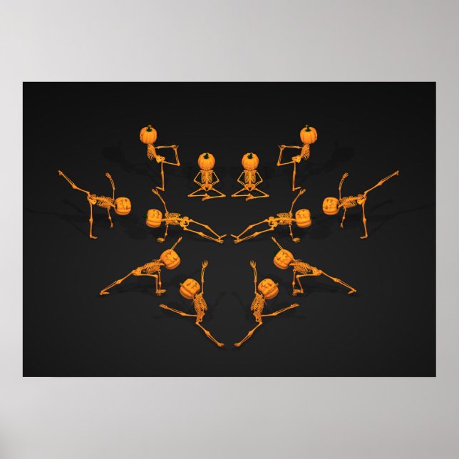 Poster Classe de Yoga d'Halloween (Devant)
