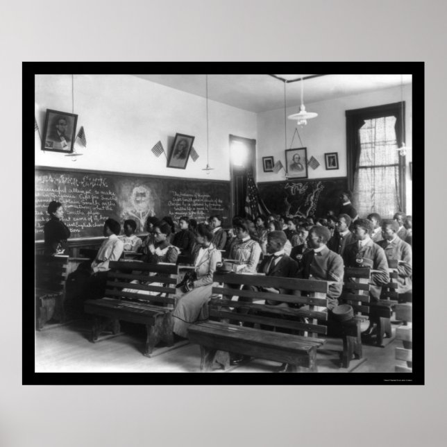 Poster Classe d'histoire Tuskegee Institute 1902 (Devant)