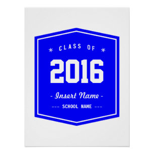 Poster Classe fraîche de bleu