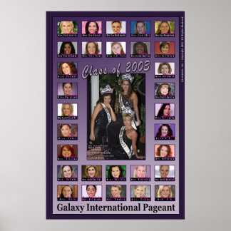 Poster Classe Galaxy Pageant de 2003