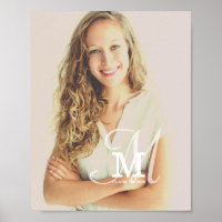 Classe Monogramme Année Diplôme photo personnalisé