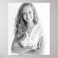 Classe Monogramme Année Diplôme photo personnalisé