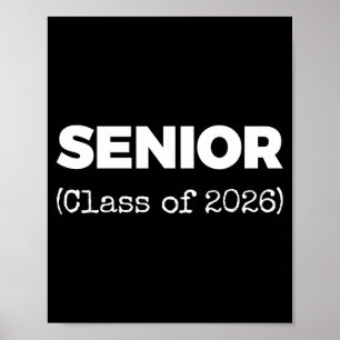 Poster Classe supérieure de 2026 Nouveau lycée diplômé