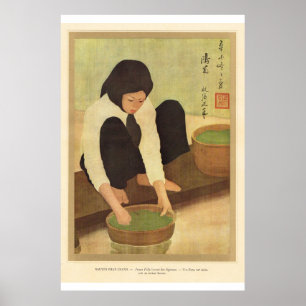 Poster Classic Asian Art Vietnamese girl