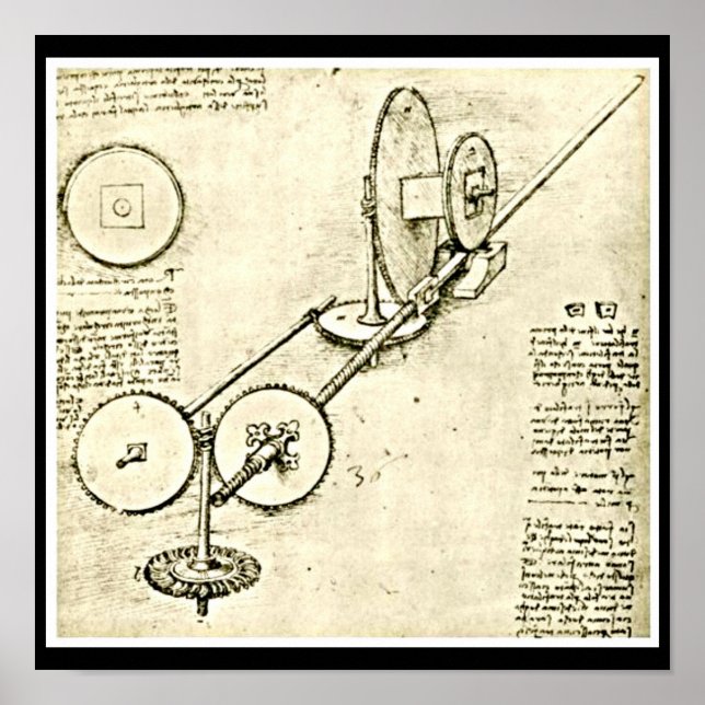 Poster-Classic/Vintag-Leonardo da Vinci 16 Poster (Vorne)