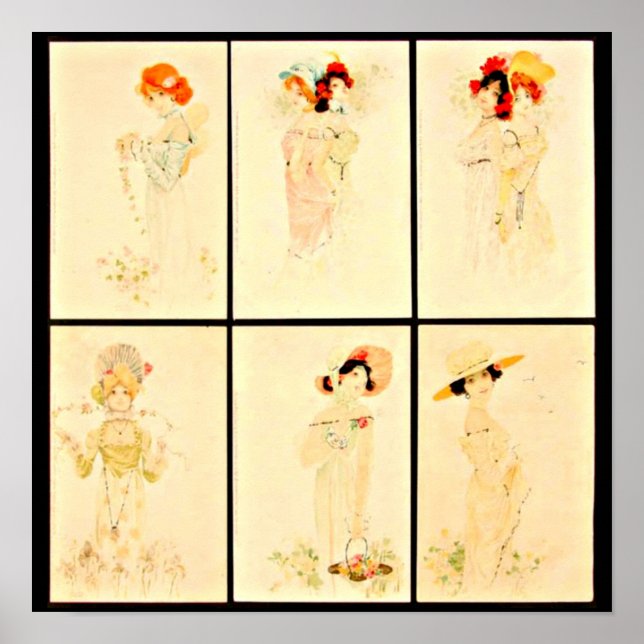 Poster-Classic/Vintag-Raphael Kirchner 30 Poster (Vorne)