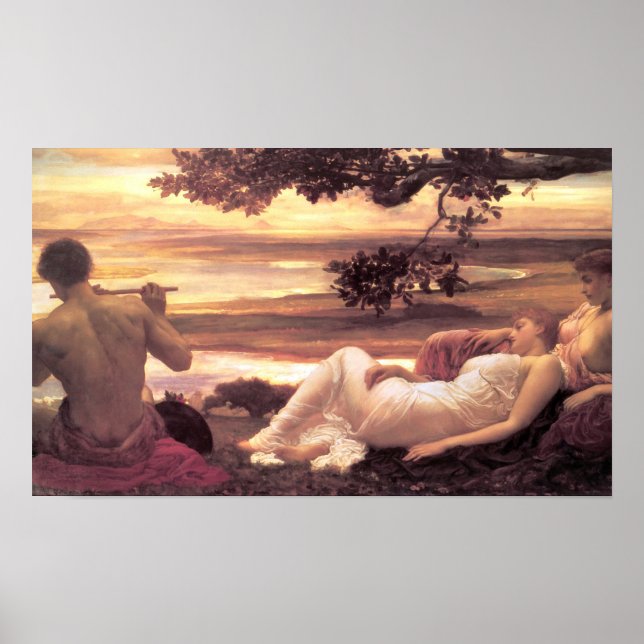 Poster Classical Idyll (par Frederic Leighton) (Devant)