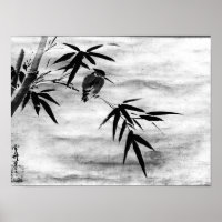 Classics Zen - Sesshu - Oiseau et Bambou