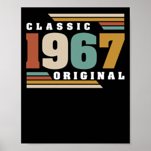 Poster Classique 1967 Original 55e anniversaire 55 ans