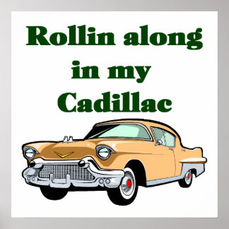 Poster classique Cadillac des années 50