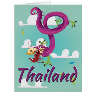 Poster classique de la Thaïlande Dragon Vintage vo