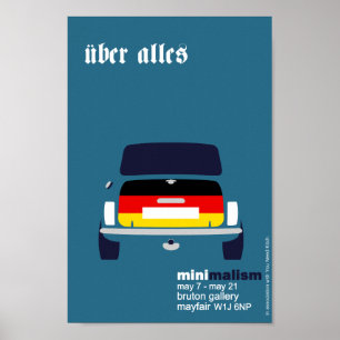 Poster Classique Original Mini Cooper art minimaliste