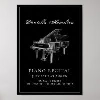 Classique Simple Noir Piano Considérant