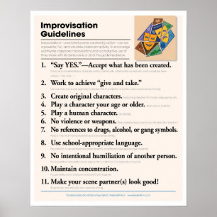 Poster Classroom Improvisation Guidelines