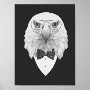 Poster Classy Eagle Portrait