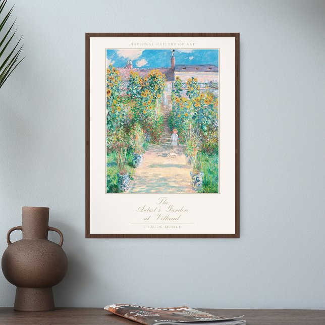 Poster Claude Monet Art Imprimer Le Jardin de l'artiste à (Créateur téléchargé)