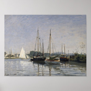 Poster Claude Monet   Bateaux de plaisance, Argenteuil, c