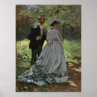 Poster Claude Monet - Bazille et Camille,