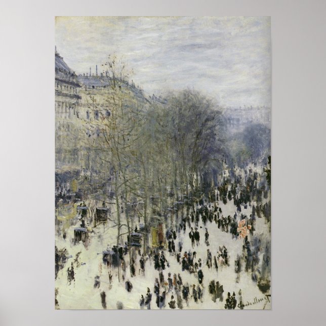 Poster Claude Monet - Boulevard des Capucines (Devant)