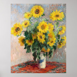 Poster Claude Monet Bouquet de tournesols 1881 Art