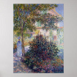 Poster Claude Monet Camille dans le jardin d'Argenteuil