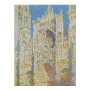 Poster Claude Monet Cathédrale de Rouen Portail Lumière d