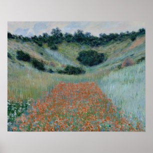 Poster Claude Monet - Champ de pavot dans un creux près d