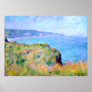 Poster Claude Monet : Cliff près de Pourville
