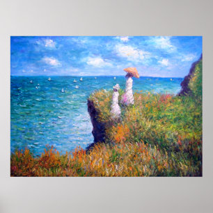 Poster Claude Monet: Cliff Walk at Pourville