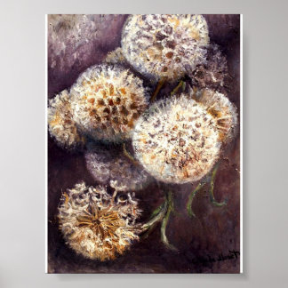 Poster Claude Monet - Dandelions Reproduction Art Print