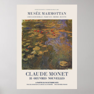 Poster Claude Monet Exposition publicitaire d'une exposit