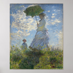 Poster Claude Monet Femme Avec Parasol