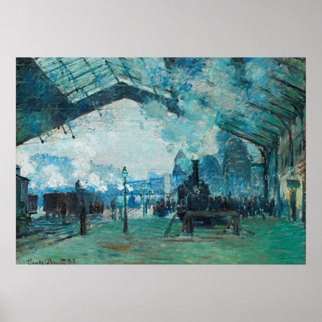 Poster Claude Monet France Train Railroad Travel Art (Devant)
