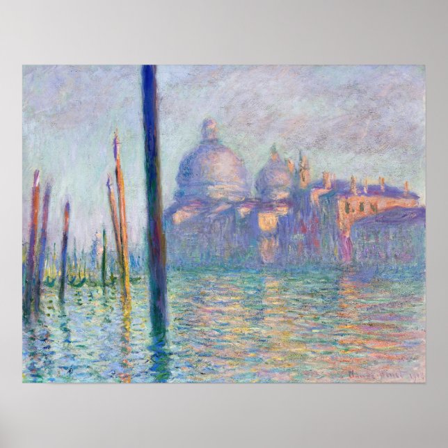 Poster Claude Monet - Grand Canal, Venise (Devant)