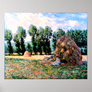 Poster Claude Monet - Haystack à Giverny