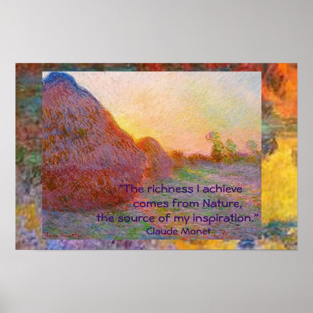 Poster Claude Monet Haystacks (Devant)