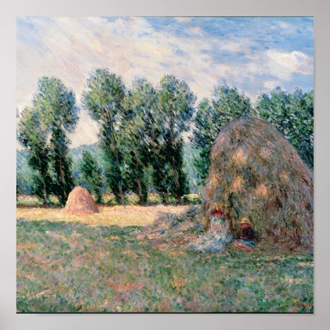 Poster Claude Monet - Haystacks (Devant)