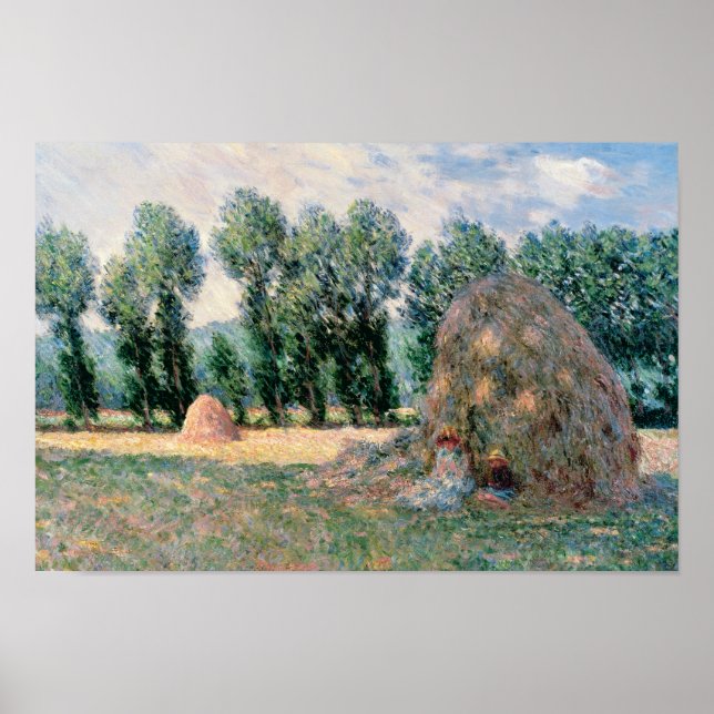 Poster Claude Monet - Haystacks (Devant)