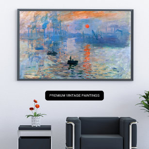 Poster Claude Monet Impression, beauté du fils émergent