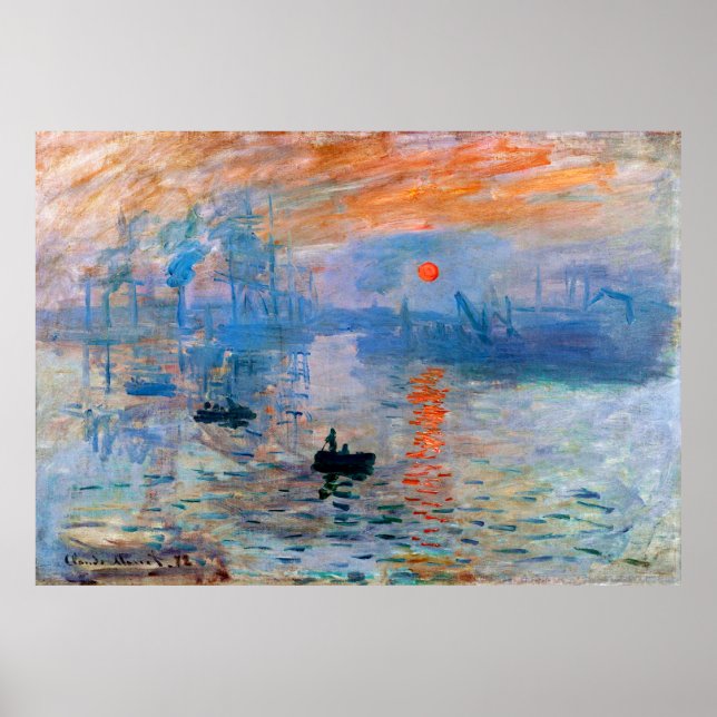 Poster Claude Monet - Impression, lever de soleil (Devant)