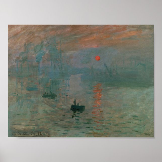 Poster Claude Monet - Impression, lever de soleil (Devant)