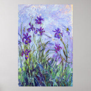 Poster Claude Monet - Iris Mauves / Iris Mauves